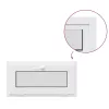  Pinceablak RISOR 80 x 40 cm PVC és Üveg Fehér