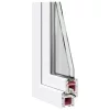 Pinceablak RISOR 80 x 40 cm PVC és Üveg Fehér