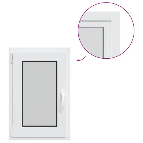 Pinceablak RISOR Fehér 50 x 75 cm PVC és Üveg