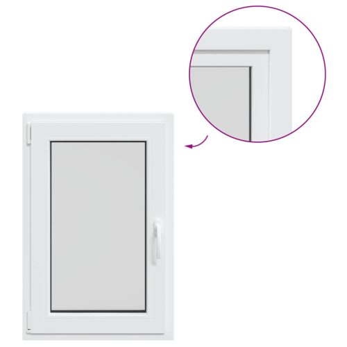Pinceablak RISOR Fehér 60 x 80 cm PVC és Üveg