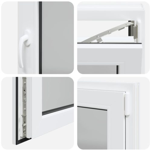 Pinceablak RISOR Fehér 80 x 60 cm PVC és Üveg