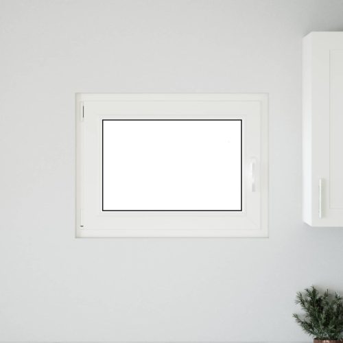 Pinceablak RISOR Fehér 80 x 70 cm PVC és Üveg