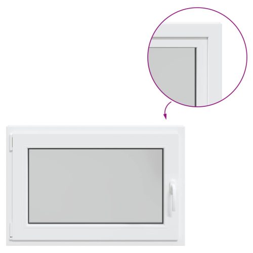 Pinceablak RISOR Fehér 90 x 60 cm PVC és Üveg