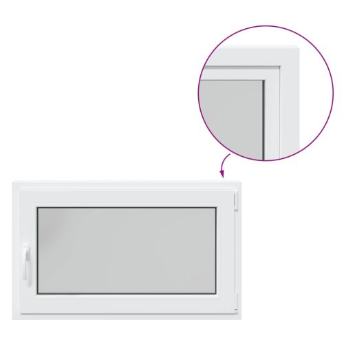 Pinceablak RISOR Fehér 100 x 70 cm PVC és Üveg