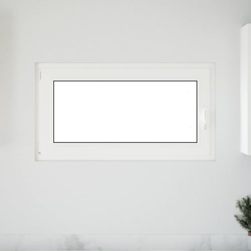 Pinceablak RISOR Fehér 110 x 60 cm PVC és Üveg