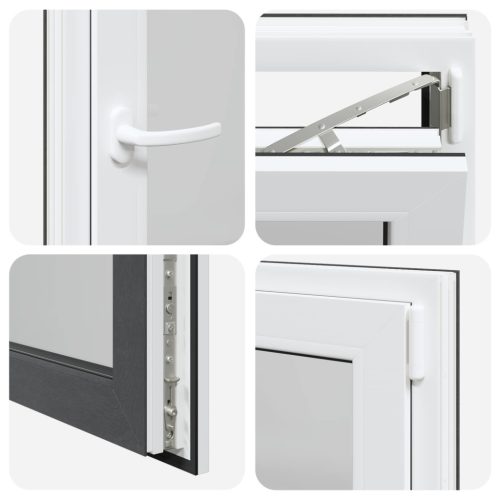 Pinceablak RISOR Antracit 50 x 75 cm PVC és Üveg