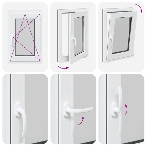 Pinceablak RISOR Antracit 50 x 75 cm PVC és Üveg