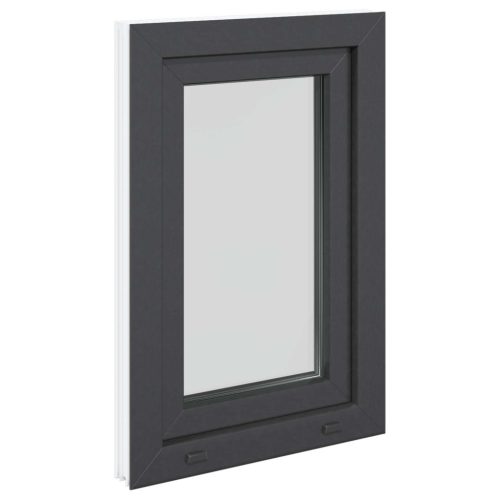 Pinceablak RISOR Antracit 50 x 75 cm PVC és Üveg