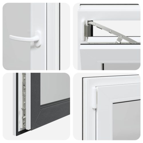 Pinceablak RISOR Antracit 60 x 90 cm PVC és Üveg