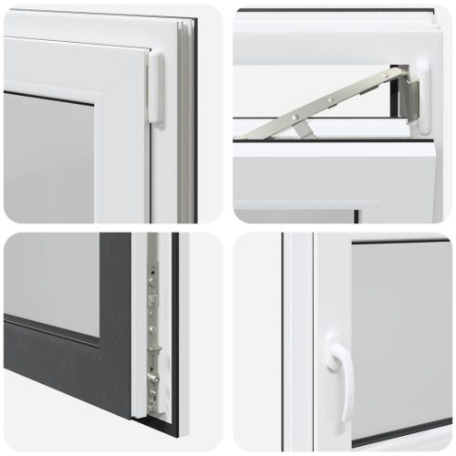 Pinceablak RISOR Antracit 80 x 70 cm PVC és Üveg