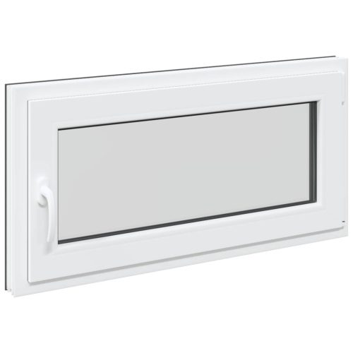 Pinceablak RISOR Antracit 100 x 50 cm PVC és Üveg