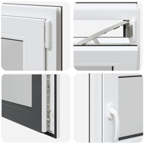 Pinceablak RISOR Antracit 100 x 50 cm PVC és Üveg