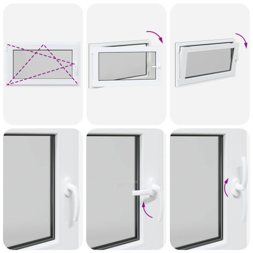 Pinceablak RISOR Antracit 100 x 70 cm PVC és Üveg