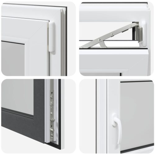 Pinceablak RISOR Antracit 110 x 60 cm PVC és Üveg