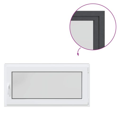 Pinceablak RISOR Antracit 120 x 60 cm PVC és Üveg