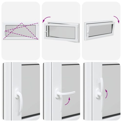 Pinceablak RISOR Antracit 120 x 60 cm PVC és Üveg