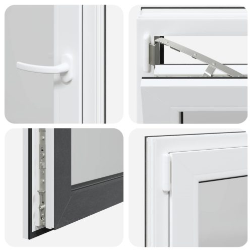 Pinceablak RISOR Antracit 50 x 50 cm PVC és Üveg