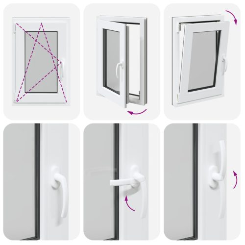 Pinceablak RISOR Antracit 50 x 75 cm PVC és Üveg