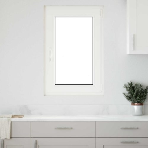 Pinceablak RISOR Antracit 60 x 80 cm PVC és Üveg
