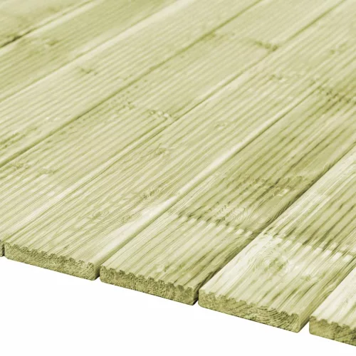  Terasz Deszka 8 pcs Zöld Impregnált 1,16 m² Impregnált Fenyőfa