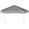  szürke hatszögletű felugró pavilon 6 oldalfallal 3,6 x 3,1 m