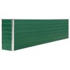 VID zöld horganyzott acél kerti magaságyás 320 x 40 x 77 cm