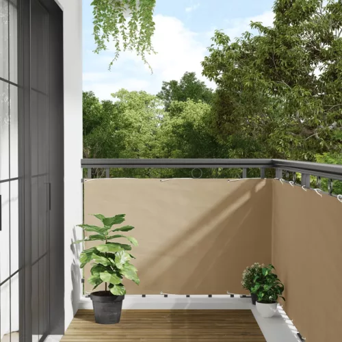  90x400 cm Bézs Oxford szövetű erkély ablak sötétítő