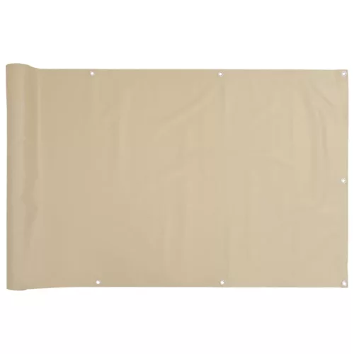  90x600 cm bézs Oxfrod szövetű erkély ablak sötétítő