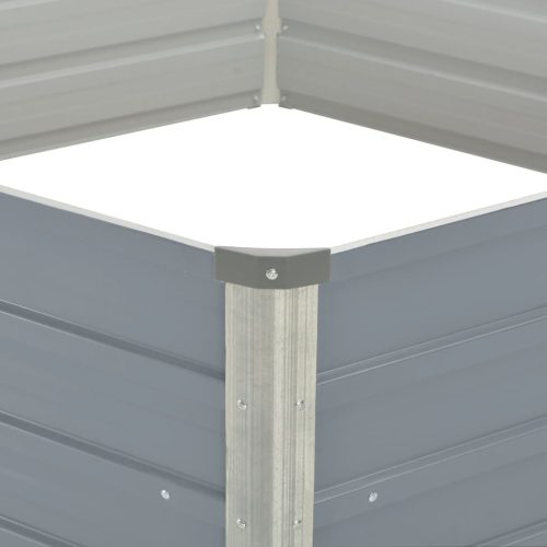  Kerti magaságyás horganyzott acélból 129x129x46cm szürke