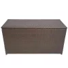  barna polyrattan kerti tárolóláda 120 x 50 x 60 cm