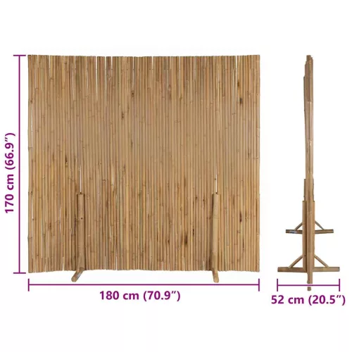  bambusz kerítés 180 x 170 cm