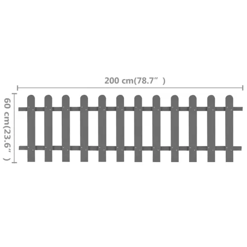  WPC léckerítés 200 x 60 cm
