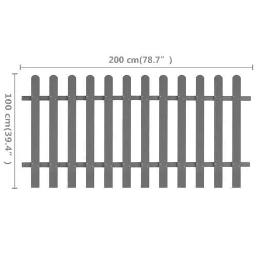 WPC léckerítés 200 x 100 cm