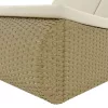  bézs polyrattan napozóágy