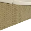  bézs polyrattan napozóágy