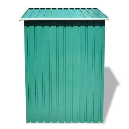  zöld fém kerti fészer 204 x 132 x 186 cm