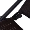  barna összecsukható polyrattan napozóágy
