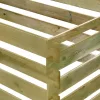  lécezett komposztáló impregnált fenyőfából 180x90x90 cm