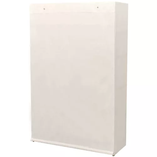  fenyőfa és szövetanyag ruhásszekrény 110 x 40 x 170 cm