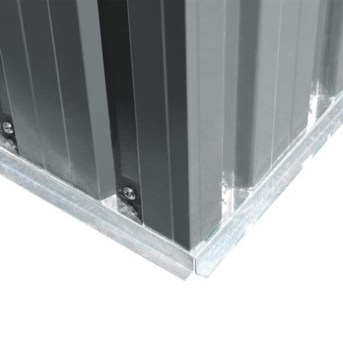  szürke fém kerti fészer