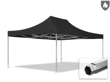   Professional összecsukható sátor PROFESSIONAL 620g/m2 tűzálló ponyvával, alumínium szerkezettel, oldalfalak nélkül, 4x6m fekete