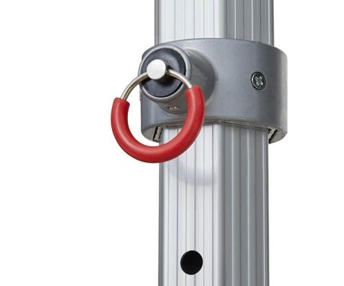 TP 4x6m összecsukható 850N alumínium pavilon, oldalfal nélkül, tűzálló - fekete