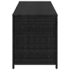  fekete polyrattan kerti tárolóláda 150 x 50 x 60 cm
