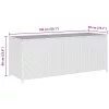  fekete polyrattan kerti tárolóláda 150 x 50 x 60 cm