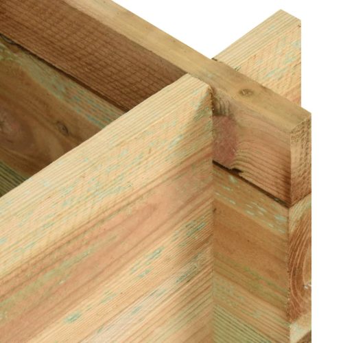  impregnált fenyőfa emelt kerti zöldségágyás 120 cm