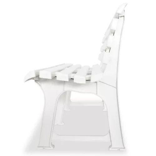  fehér műanyag kerti pad 145,5 cm