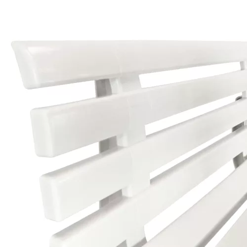  fehér műanyag kerti pad 145,5 cm