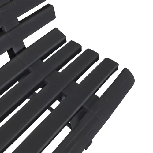  antracitszürke műanyag kerti pad 145,5 cm