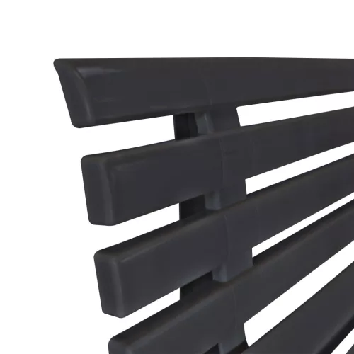  antracitszürke műanyag kerti pad 145,5 cm