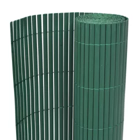  zöld kétoldalas PVC kerti kerítés 90 x 300 cm